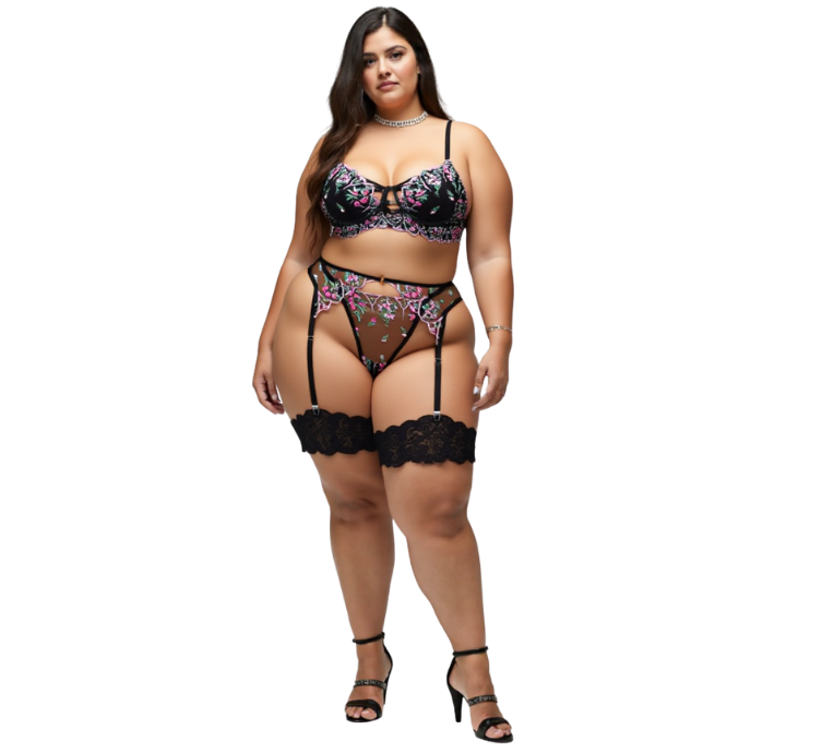 Embroidered Flower Set