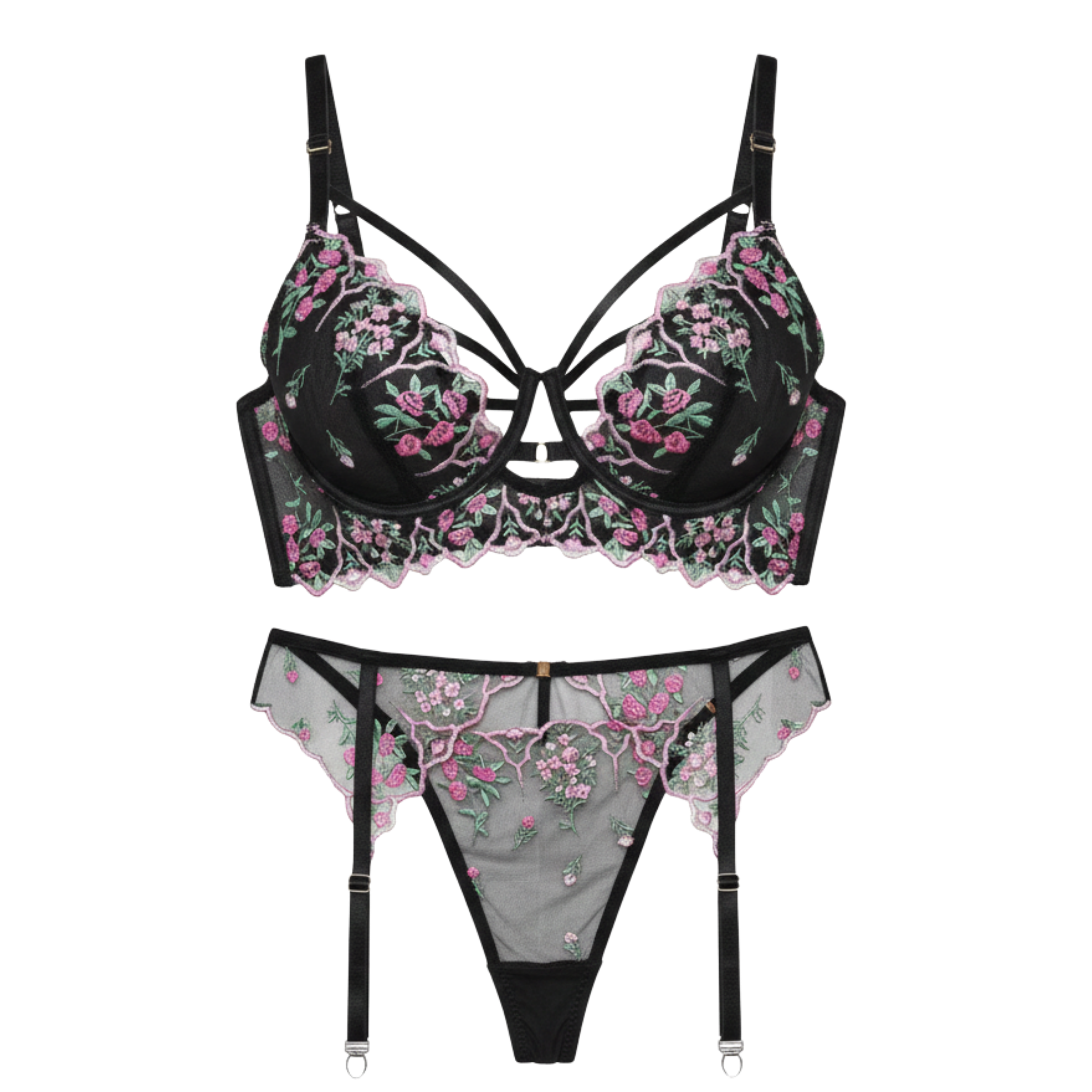 Embroidered Flower Set